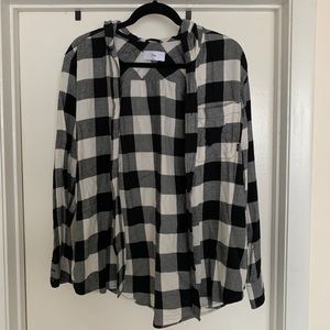Aritzia Hooded Flannel